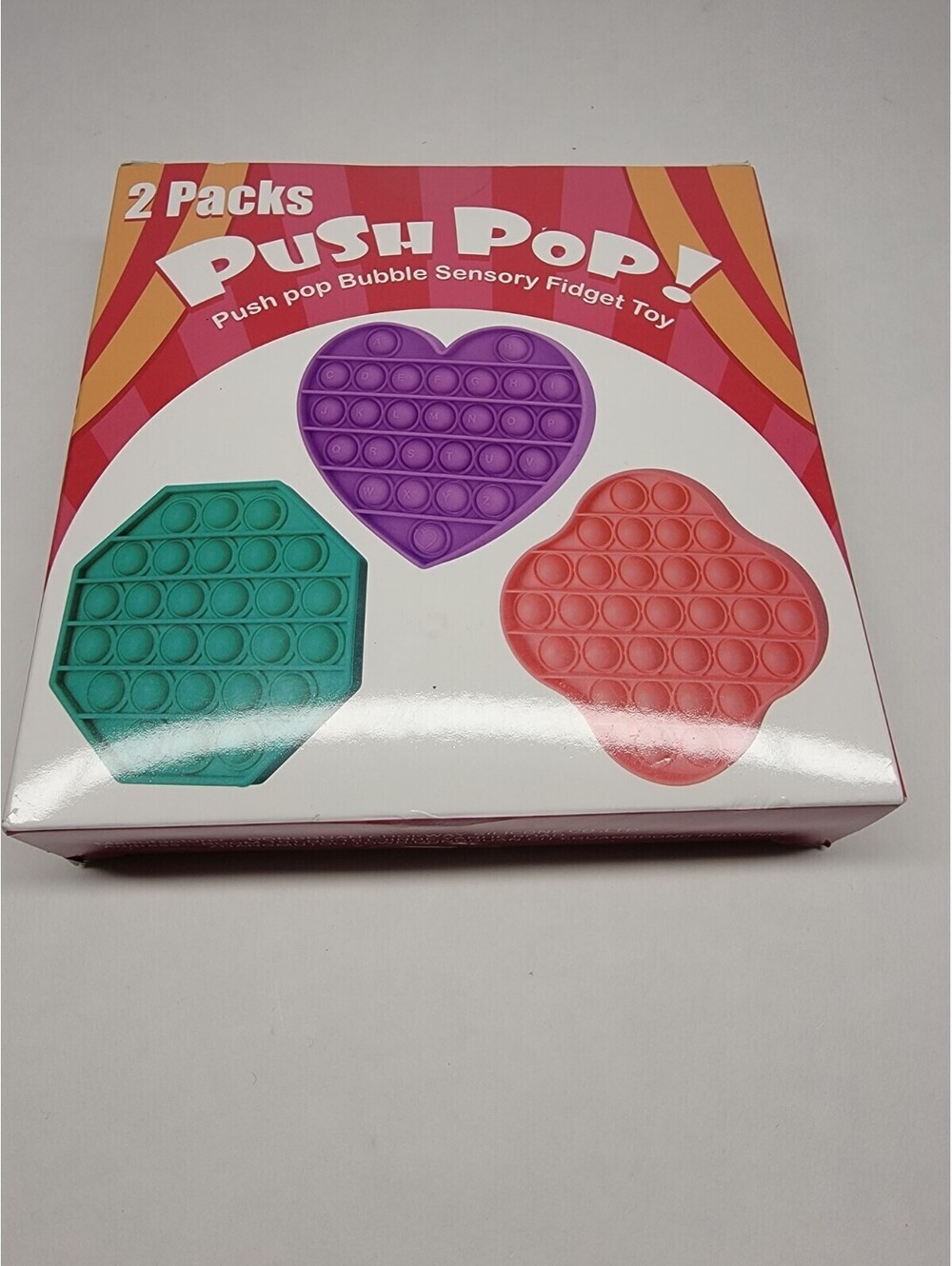 2 Pack Push Pop Anxiety Fidget Toys